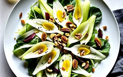 Julienne d'endives croquante aux noix - recette saine et rapide