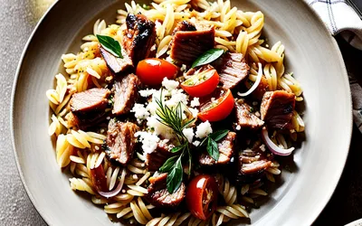 Image de la recette Juvetsi Grec Authentique au Four : Plat Mijoté Savoureux à la Viande et Orzo
