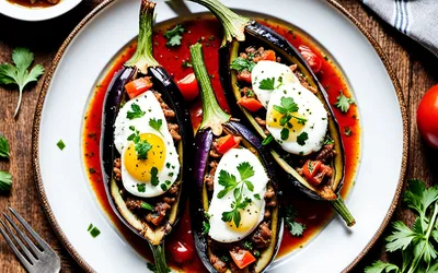 Recette Karni Yarik : Aubergines farcies turques savoureuses et faciles