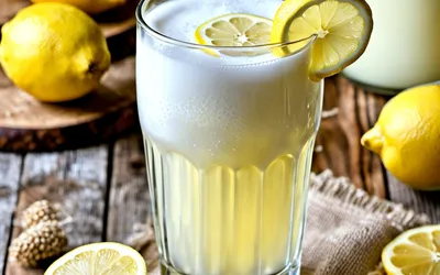 Recette facile de kéfir au citron et levure - boisson fermentée naturelle