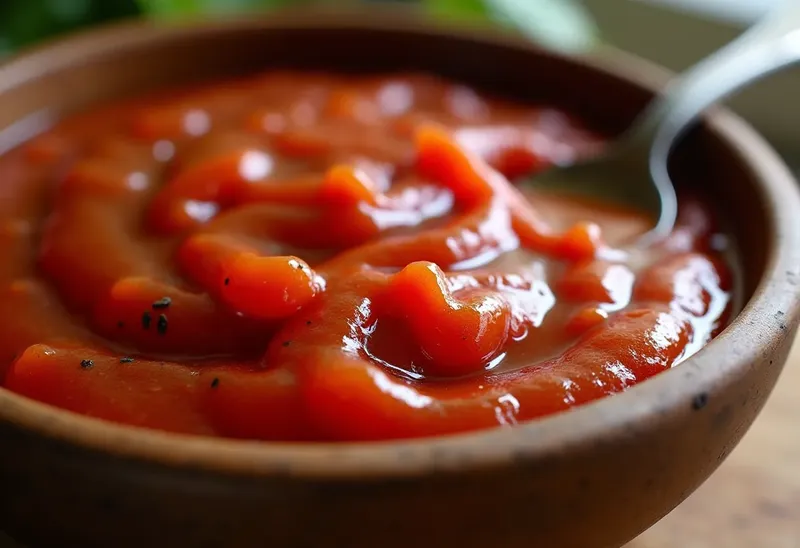 Ketchup maison aux tomates rouges ou vertes du Québec
