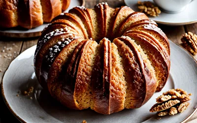 Recette de kouglof moelleux aux noix - Pâtisserie traditionnelle alsacienne
