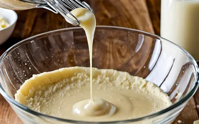 Recette facile et rapide de pâte à crêpes moelleuse pour 1 personne