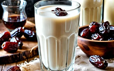 Recette facile de lait de dattes maison, boisson douce et naturelle