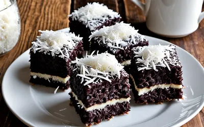 Recette facile de lamingtons australiens moelleux au chocolat et noix de coco