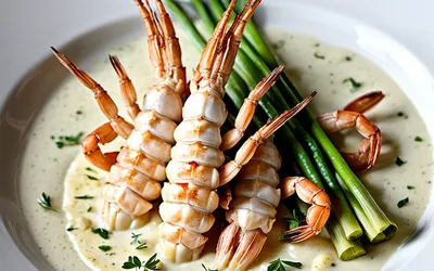 Langoustines rôties sur fondue de poireaux crémeuse : recette raffinée et facile