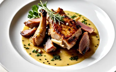 Recette rapide et facile de lapin à la moutarde pour 1 personne