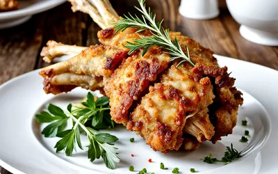 Lapin frit croustillant à la française : recette facile et savoureuse