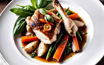 Recette facile de lapin mijoté au basilic frais - Plat savoureux