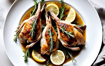 Photo de Lapin mijoté au citron et herbes fraîches : recette facile et savoureuse
