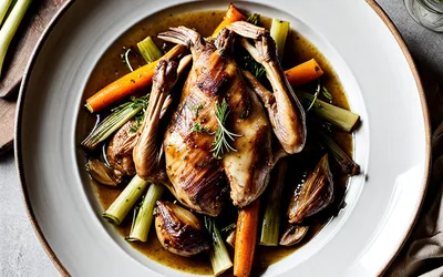 Recette facile de lapin mijoté aux poireaux fondants