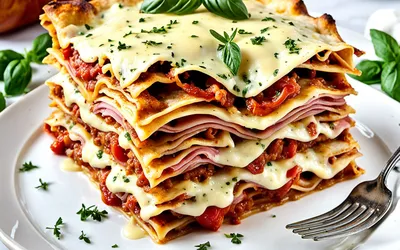 Recette facile de lasagne jambon et tomates fraîches