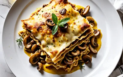 Lasagnes forestières gourmandes aux champignons et béchamel crémeuse - recette facile