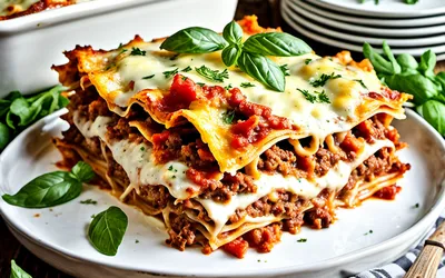 Recette facile de lasagnes maison au four pour 1 personne