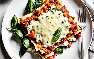 Recette facile de lasagnes végétariennes gourmandes au fromage et légumes