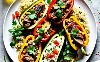 Légumes farcis à l'orientale : recette facile et parfumée