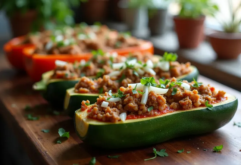 Légumes Farcis Savoureux à la Viande et au Riz