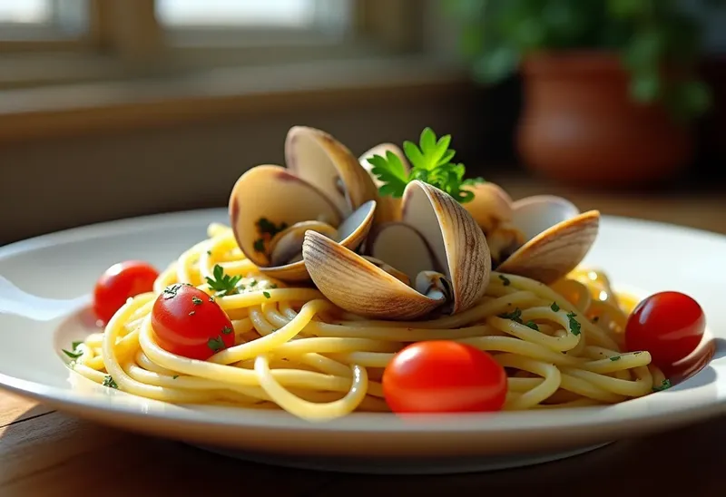 Linguinis aux coques et tomates pimentées : un plat savoureux et épicé