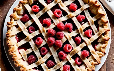 Photo de Recette facile de Linzertorte traditionnelle à la noisette et framboise
