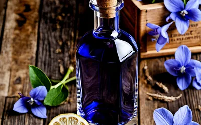 Recette de Liqueur Bleue à la Violette Maison - Facile et Raffinée