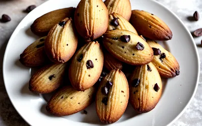 Recette facile de madeleines moelleuses aux raisins et chocolat