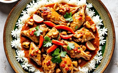 Recette traditionnelle de mafé poulet sénégalais savoureux et facile