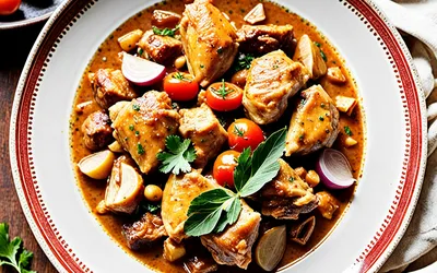 Recette authentique de Maffé de Poulet africain à la sauce arachide
