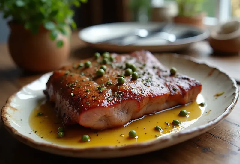 Magret de canard poêlé au vin blanc et poivre vert : recette gourmande et raffinée