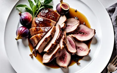 Recette facile de magret de canard aux figues fraîches caramélisées