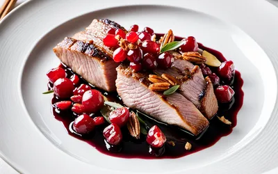 Recette facile de magret de canard aux noix et grenade - plat gourmand