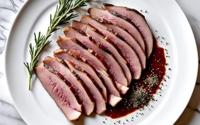 Recette facile de magret de canard séché au poivre et sel