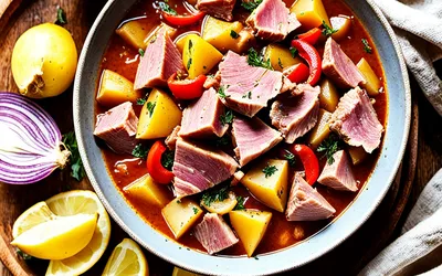 Photo de Recette Marmitako de Thon Basque - Plat Traditionnel Savoureux