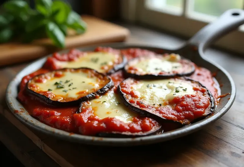 Melanzane à la Parmigiana : Aubergines Fondantes à la Tomate et Mozzarella
