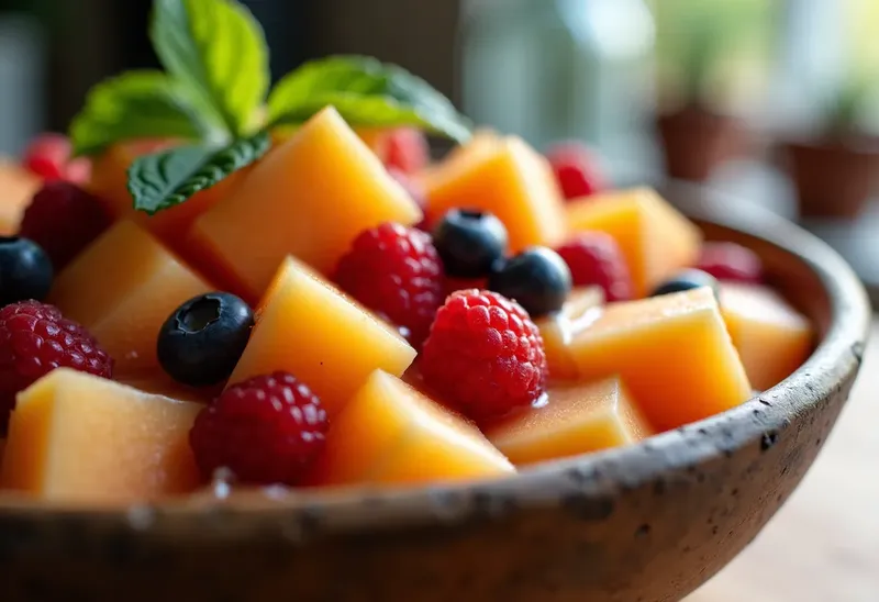 Melon Surprise aux Fruits Rouges Frais et Gourmands