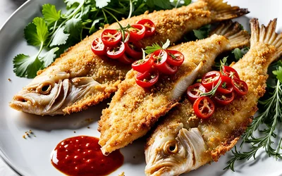 Merlans frits croustillants à la sauce piquante maison - recette facile et rapide