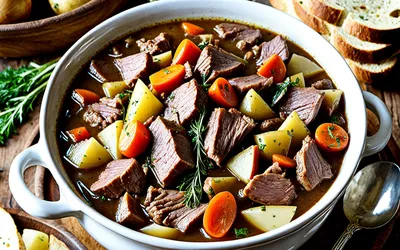 Recette facile et savoureuse de mijotée campagnarde aux légumes et viande