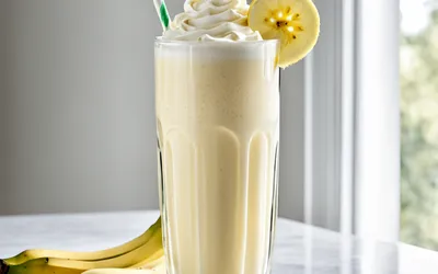 Milk-shake onctueux à la banane facile et rapide - Recette rapide et gourmande