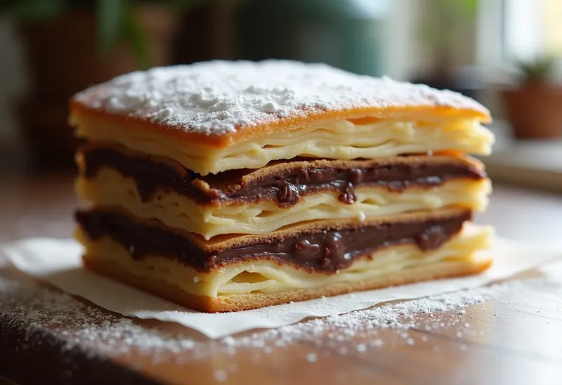 Mille-Feuille au Chocolat Gourmand et Facile