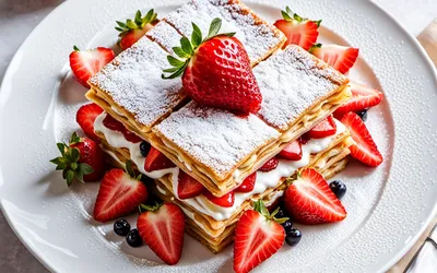 Recette facile et gourmande de mille-feuilles aux fraises