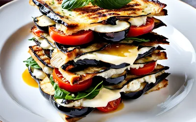 Recette facile de mille-feuilles d'aubergines fondantes à la provençale