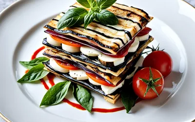 Recette facile de millefeuille d'aubergine fondant au four