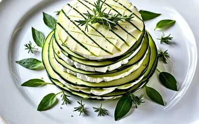 Millefeuille fondant de courgettes au chèvre frais : recette facile et gourmande