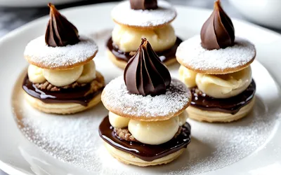 Recette facile de mini charlottines poires et Nutella, dessert gourmand