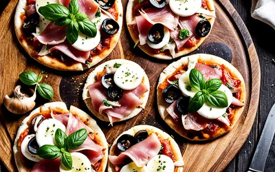 Mini pizzas maison gourmandes : recette facile et rapide