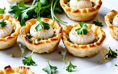Mini-tartelettes apéritives aux noix de pétoncles : recette facile et gourmande