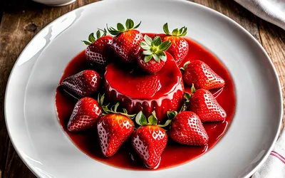 Recette facile de miroir aux fraises frais et gourmand
