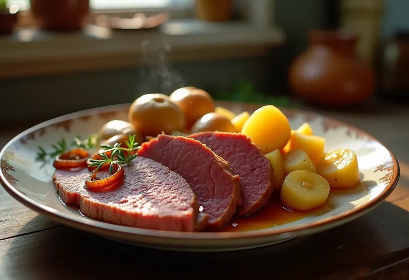 Miroton de Corned-Beef aux Pommes de Terre Fondantes pour Jeanne et Talina
