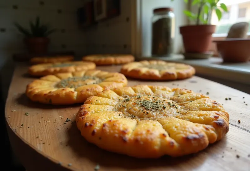 Mkarkachs salés à la semoule et zatar : gâteaux traditionnels savoureux