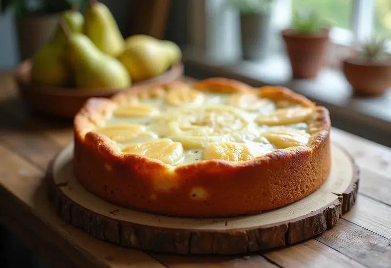 Moelleux aux poires et fromage blanc : dessert léger et gourmand