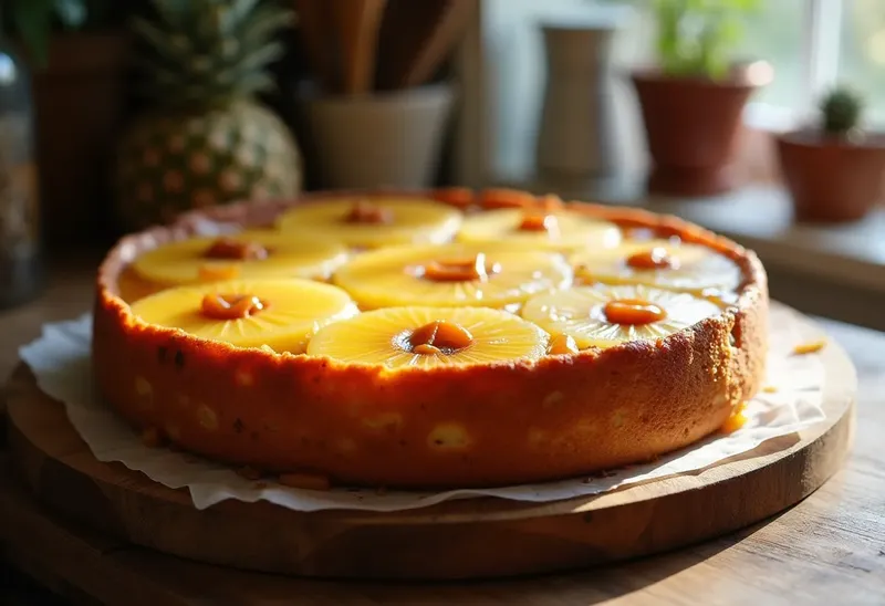 Moelleux caramélisé à l'ananas : dessert fondant et gourmand
